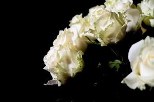 A bouquet of flowers in close-up photo