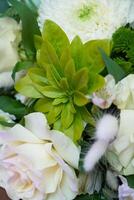 A bouquet of flowers in close-up photo