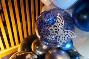 festivo decoraciones, foto zona, globos