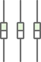 Box Plot Fillay Icon Design vector