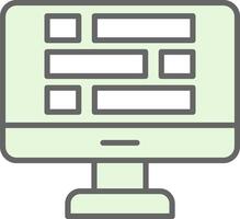 Dashboard Fillay Icon Design vector