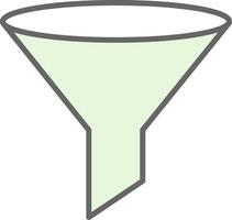 Funnel Fillay Icon Design vector