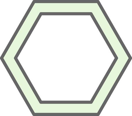 Hexagon Fillay Icon Design