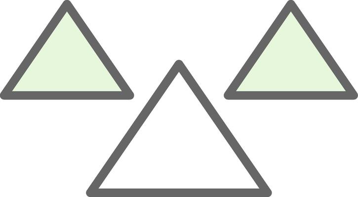 Triangles Fillay Icon Design