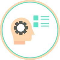 Skill Flat Circle Icon vector