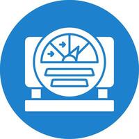 Gauge Multi Color Circle Icon vector