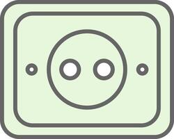 Socket Fillay Icon Design vector