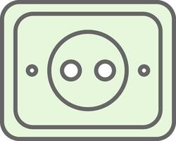 Socket Fillay Icon Design vector