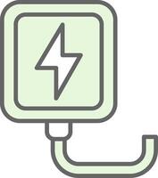Wireless Charger Fillay Icon Design vector