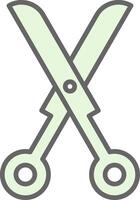 Scissors Fillay Icon Design vector