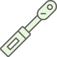 Torque Wrench Fillay Icon Design vector