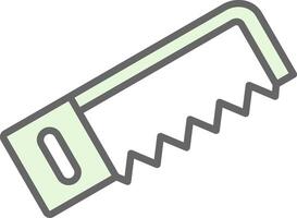 Hacksaw Fillay Icon Design vector