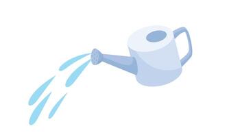 Watering can illustration for watering flowers vector