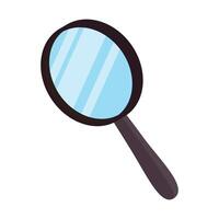 magnifying glass symbol isolated on white background vector