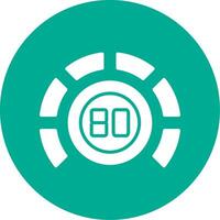 Thermostat Multi Color Circle Icon vector