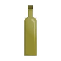 olive oil bottles illustration on white background vector