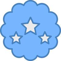 Best Choice Line Filled Blue Icon vector