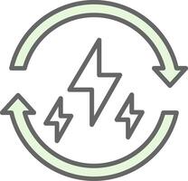 Renewable Energy Fillay Icon Design vector