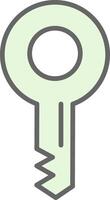 Key Fillay Icon Design vector