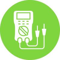 Multimeter Multi Color Circle Icon vector