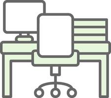 Workspace Fillay Icon Design vector