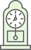 Grandfather Clock Fillay Icon Design vector