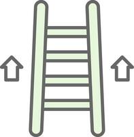 Ladder Fillay Icon Design vector