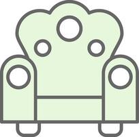 Throne Fillay Icon Design vector