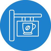 café señalización multi color circulo icono vector