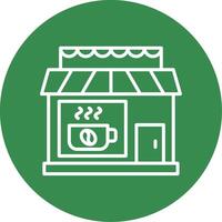 Cafe Multi Color Circle Icon vector