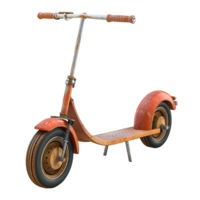 3d scooter on isolated transparent background png