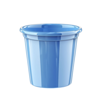 Blue dustbin on isolated background png