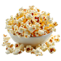 popcorn on isolated background png