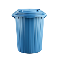 Blue dustbin on isolated background png