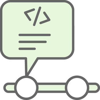Programming Fillay Icon Design vector