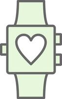 Smartwatch Fillay Icon Design vector