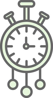 Clock Fillay Icon Design