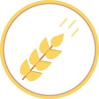 Wheat Flat Circle Icon vector
