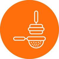 Tamping Multi Color Circle Icon vector