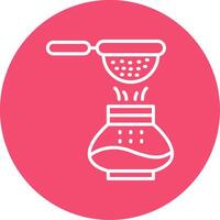 Coffee Filter Multi Color Circle Icon vector