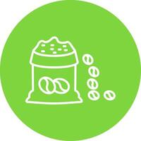 Bean Bag Multi Color Circle Icon vector