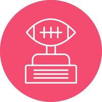 Football Multi Color Circle Icon vector