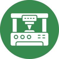 3d Printer Multi Color Circle Icon vector