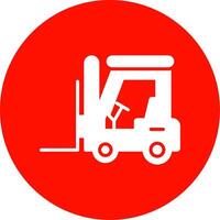 Forklift Multi Color Circle Icon vector