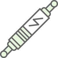 Spark Plug Fillay Icon Design vector