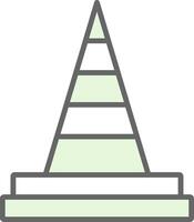 Traffic Cone Fillay Icon Design vector