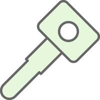 Car Key Fillay Icon Design vector