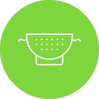 Strainer Multi Color Circle Icon vector