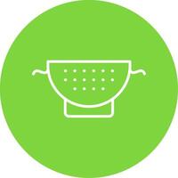 Strainer Multi Color Circle Icon vector