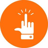 Middle Finger Multi Color Circle Icon vector
